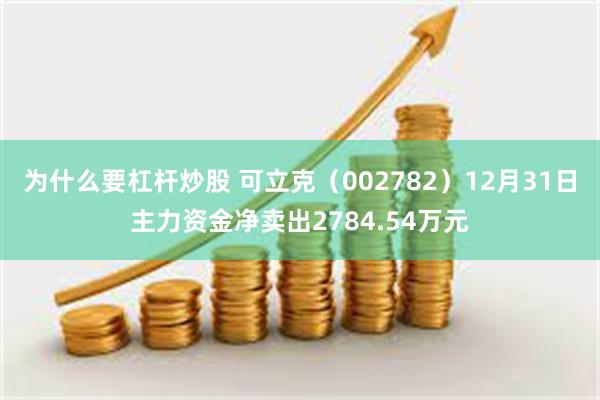 为什么要杠杆炒股 可立克（002782）12月31日主力资金净卖出2784.54万元